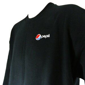 PEPSI Cola Merchandising Employee Uniform Black Sweatshirt NEW Size M Medium